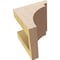 Ekena Millwork 4"W x 4"D x 4"H Wide Yorktown Rough Cedar Woodgrain TimberThane Corbel, Primed Tan CORUR04X04X04YORRCPR - alternate 6